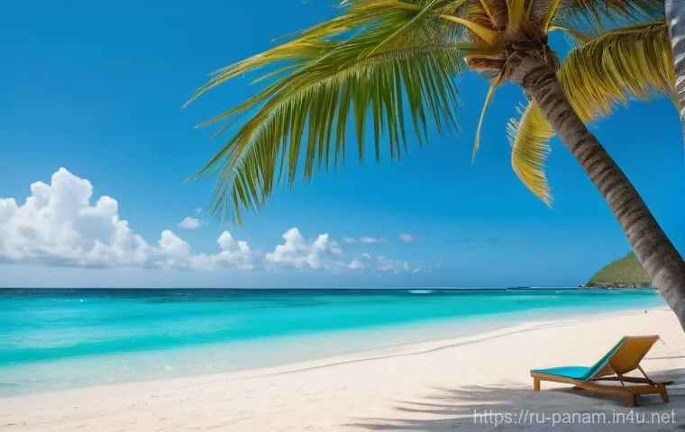 카리브해와 태평양 비교 - **Caribbean Beach Rhythms**: A vibrant, sun-drenched Caribbean beach scene. The turquoise-to-emerald...