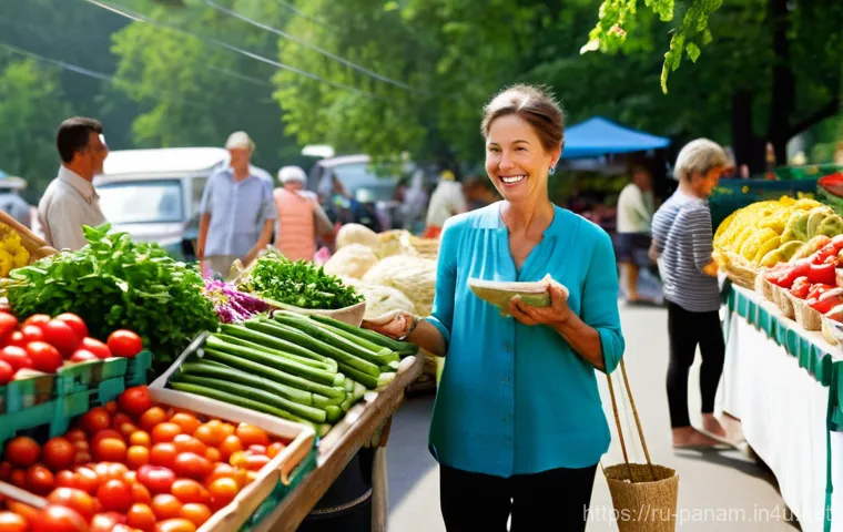 현지 마트 및 쇼핑몰 정보 - **Prompt:** A dynamic split image showcasing the duality of modern shopping. On the left side, a per...